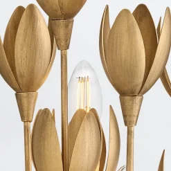 Designerski kinkiet Flora - 3 źródła światła - Oksydowane złoto (QN-FLORA-3W-GD) - Quintiesse