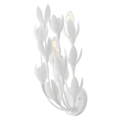 Designerski kinkiet Flora - 3 źródła światła - Tynk strukturalny (QN-FLORA-3W-WHT) - Quintiesse