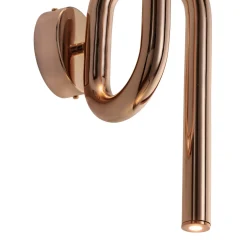 Designerski kinkiet MYK LED miedziany 42 cm (DB4062) - Step into Design