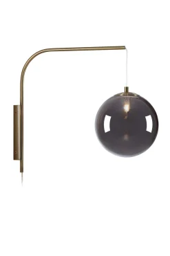 DIONE Wall 1L Smoke/Antique Brass (108419) Markslojd