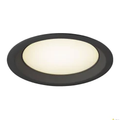 DOWNLIGHT V 200, lekko wpuszczana osłona czarna (1007487) - SLV