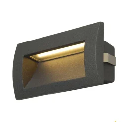 DOWNUNDER OUT LED M, lampa ścienna wpuszczana outdoor, LED, 3000K, antracyt (233625) - SLV