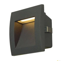 DOWNUNDER OUT LED S, lampa ścienna wpuszczana outdoor, LED, 3000K, antracyt (233605) - SLV