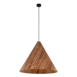 Drewniana lampa wisząca SOLIS WOOD DĄB CIEMNY (10598) - TK Lighting
