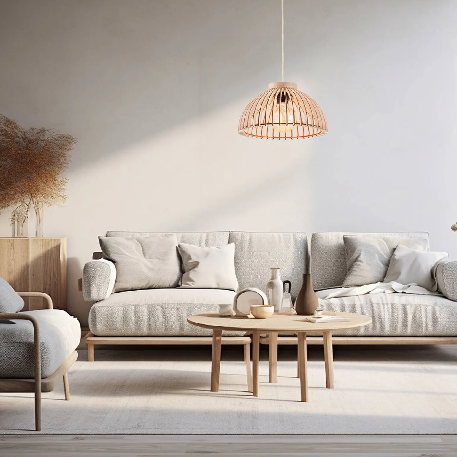 Drewniana lampa wisząca TRE (8633) - Argon