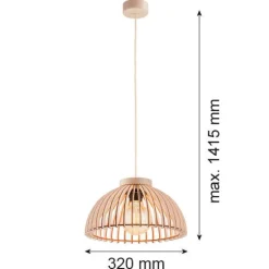 Drewniana lampa wisząca TRE (8633) - Argon