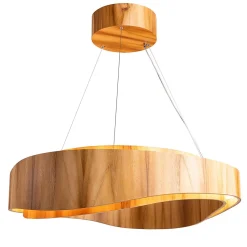 Duża lampa wisząca LED Horizon (QN-HORIZON-RING-LED-80-TEAK) - Quintiesse