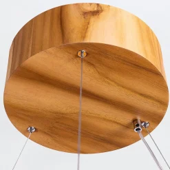 Duża lampa wisząca LED Horizon (QN-HORIZON-RING-LED-80-TEAK) - Quintiesse