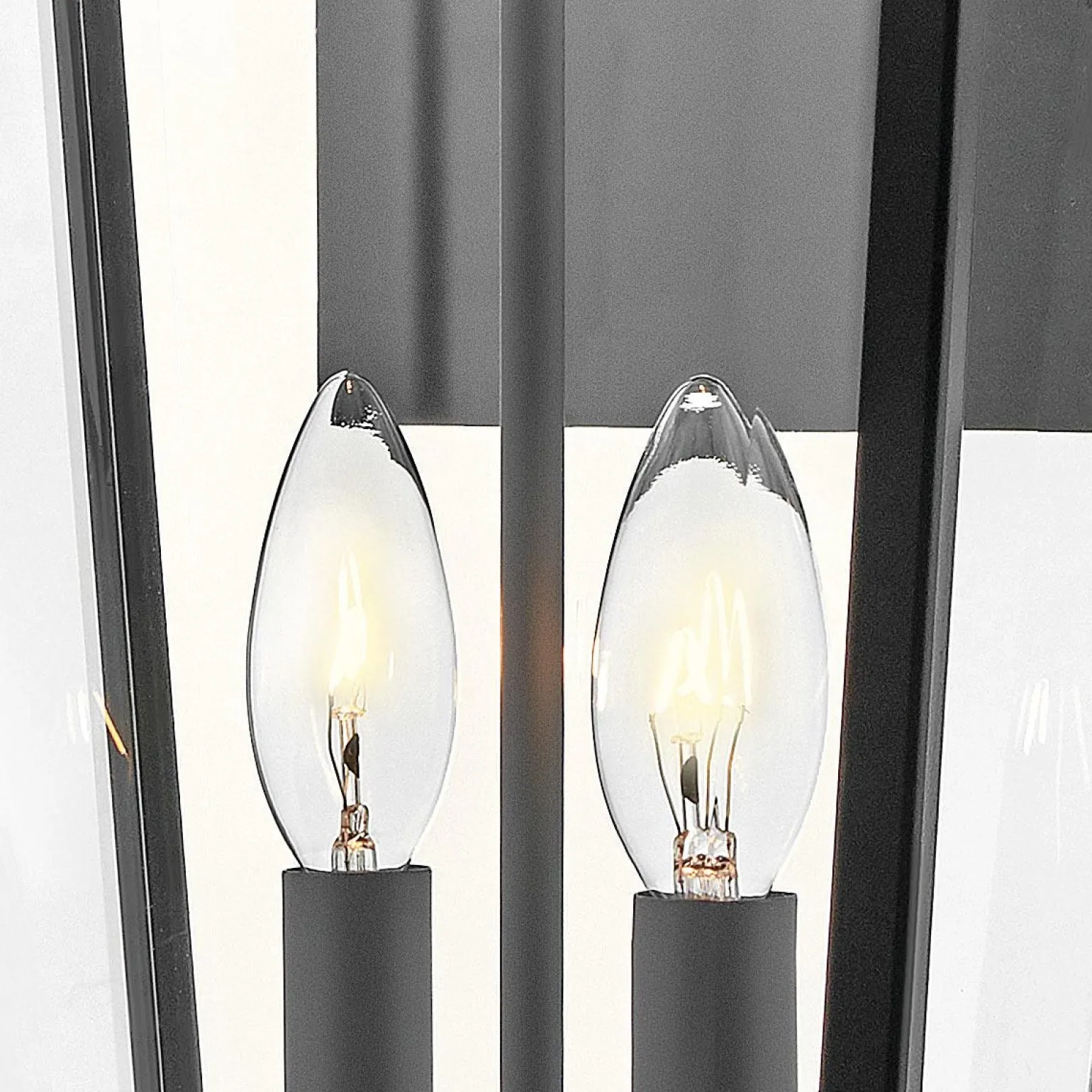 Duża latarnia naścienna Dawson - 2 źródła światła - Czarny, patynowany (HK-DAWSON-L) - Elstead Lighting