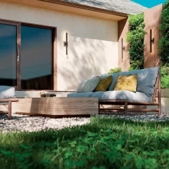 Duża latarnia naścienna LED Nocar - - Strukturalna czerń (KL-NOCAR-L-BK) - Elstead Lighting