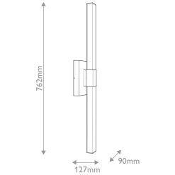 Duża latarnia naścienna LED Nocar - - Strukturalna czerń (KL-NOCAR-L-BK) - Elstead Lighting