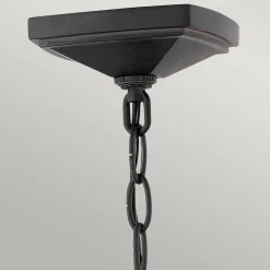 Duża latarnia wisząca Alford Place - 3 źródła światła - Czarna (QN-ALFORD-PLACE8-L-MB) - Quintiesse