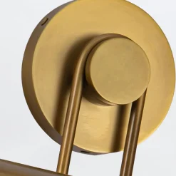 Duża obrazówka Wynwood - 2 źródła światła - Vintage mosiądz (QN-WYNWOOD-PL-L-VBS) - Quintiesse