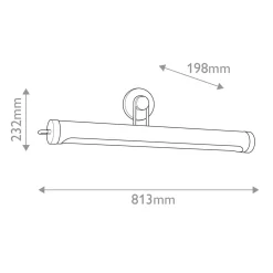 Duża obrazówka Wynwood - 2 źródła światła - Vintage mosiądz (QN-WYNWOOD-PL-L-VBS) - Quintiesse