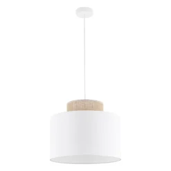 DUO WHITE JUTA LAMPA WISZĄCA 1 (1856) - TK Lighting