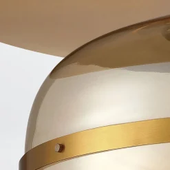 Duży plafon Nottingham - 1 źródło światła - Antyczny mosiądz (QN-NOTTINGHAM-F-L-AB) - Quintiesse