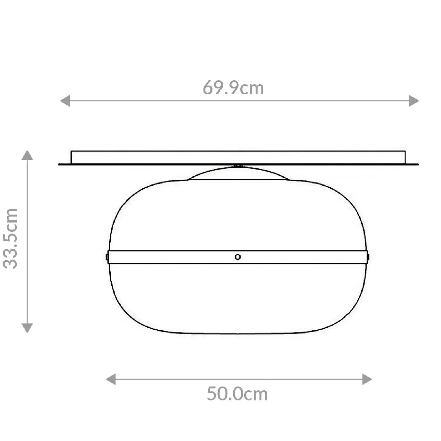 Duży plafon Nottingham - 1 źródło światła - Antyczny mosiądz (QN-NOTTINGHAM-F-L-AB) - Quintiesse
