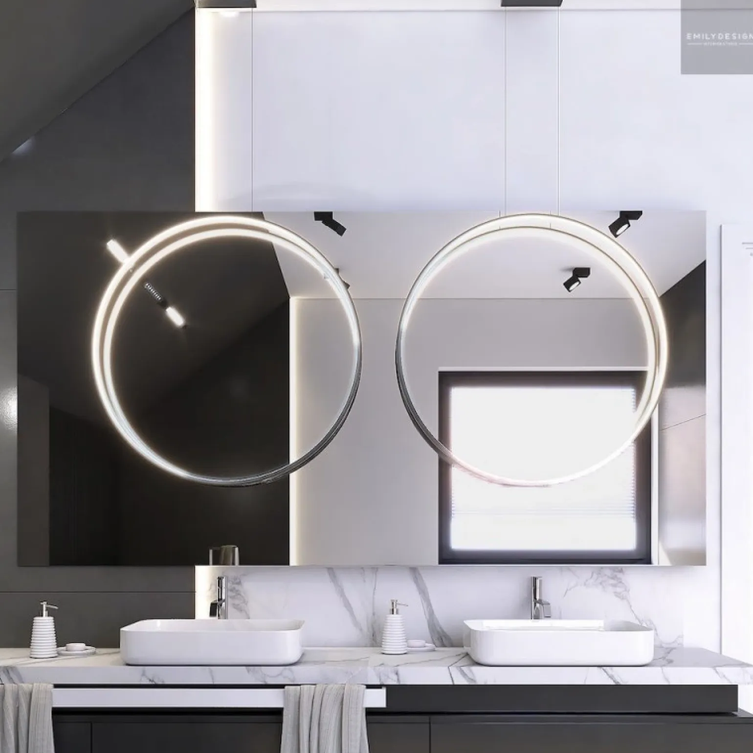 ECHO VERTICAL 180 Żyrandol czarny 4000K (66431) - Ramko