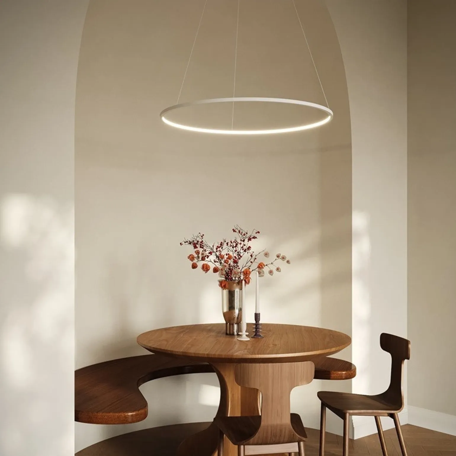 ECHO W 180 Żyrandol biały 4000K (67982) - Ramko