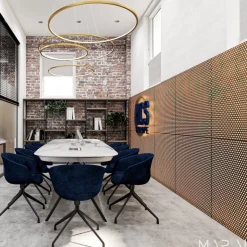 ECHO W 180 Żyrandol ciemny złoty 4000K (67982) - Ramko