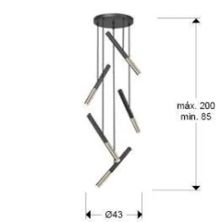 Edna lampa wisząca (451052) - Schuller