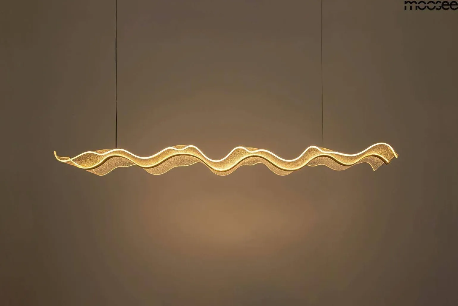 Efektowna lampa wisząca BREATH 120 złota (MSE1501100403) - Moosee