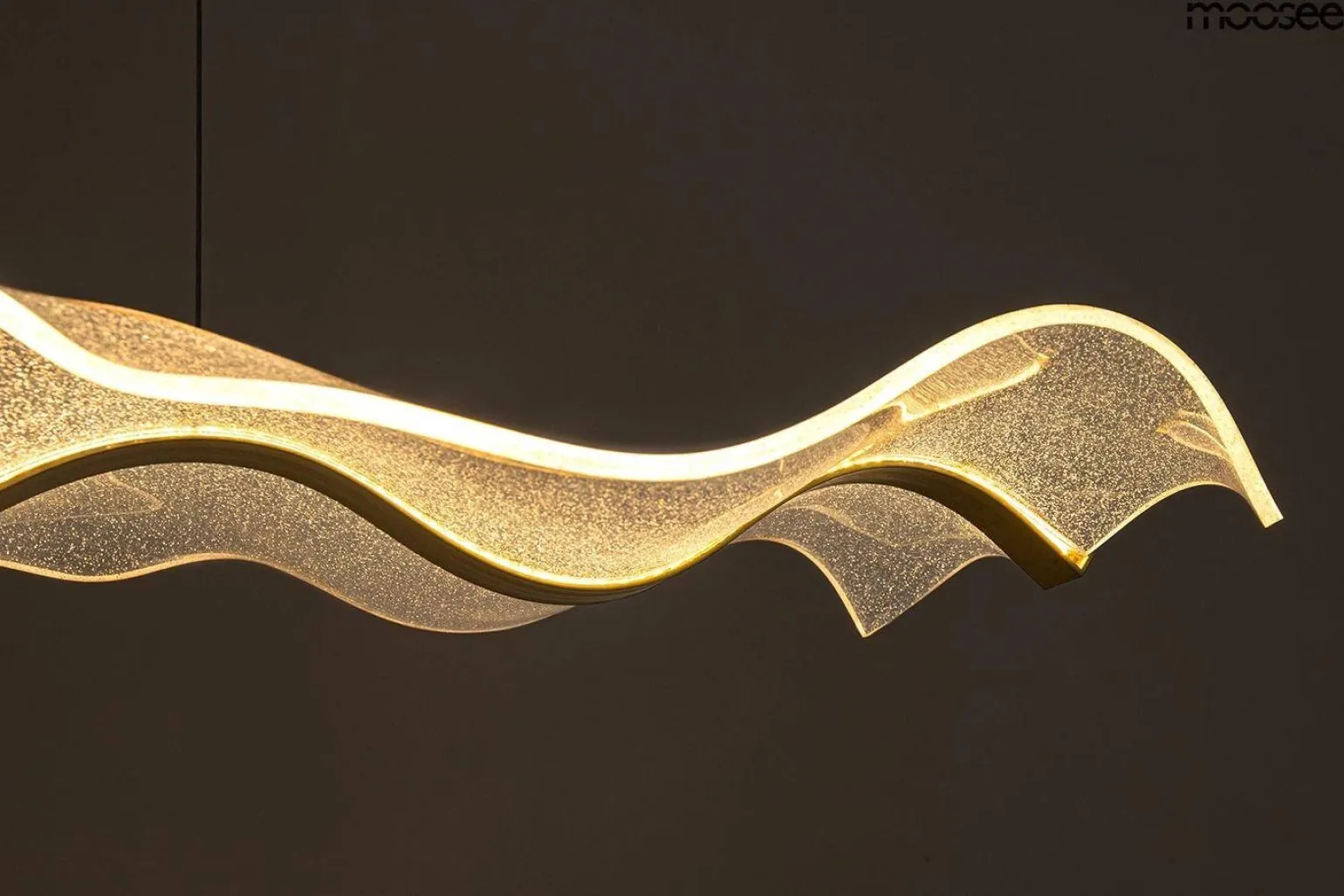 Efektowna lampa wisząca BREATH 120 złota (MSE1501100403) - Moosee