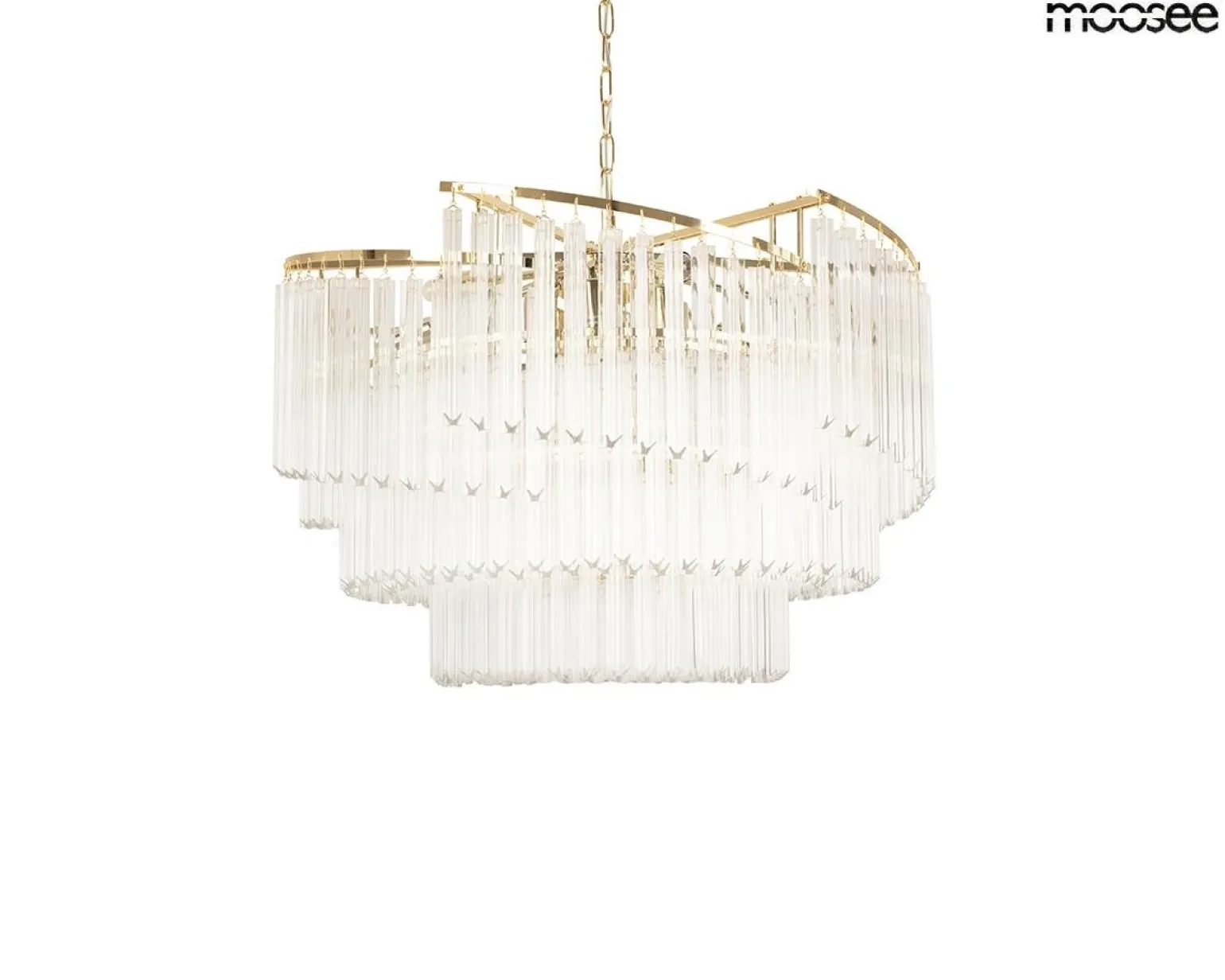 Ekskluzywna kryształowa lampa wisząca LUMA 60 złota (MSE1501100568) - Moosee