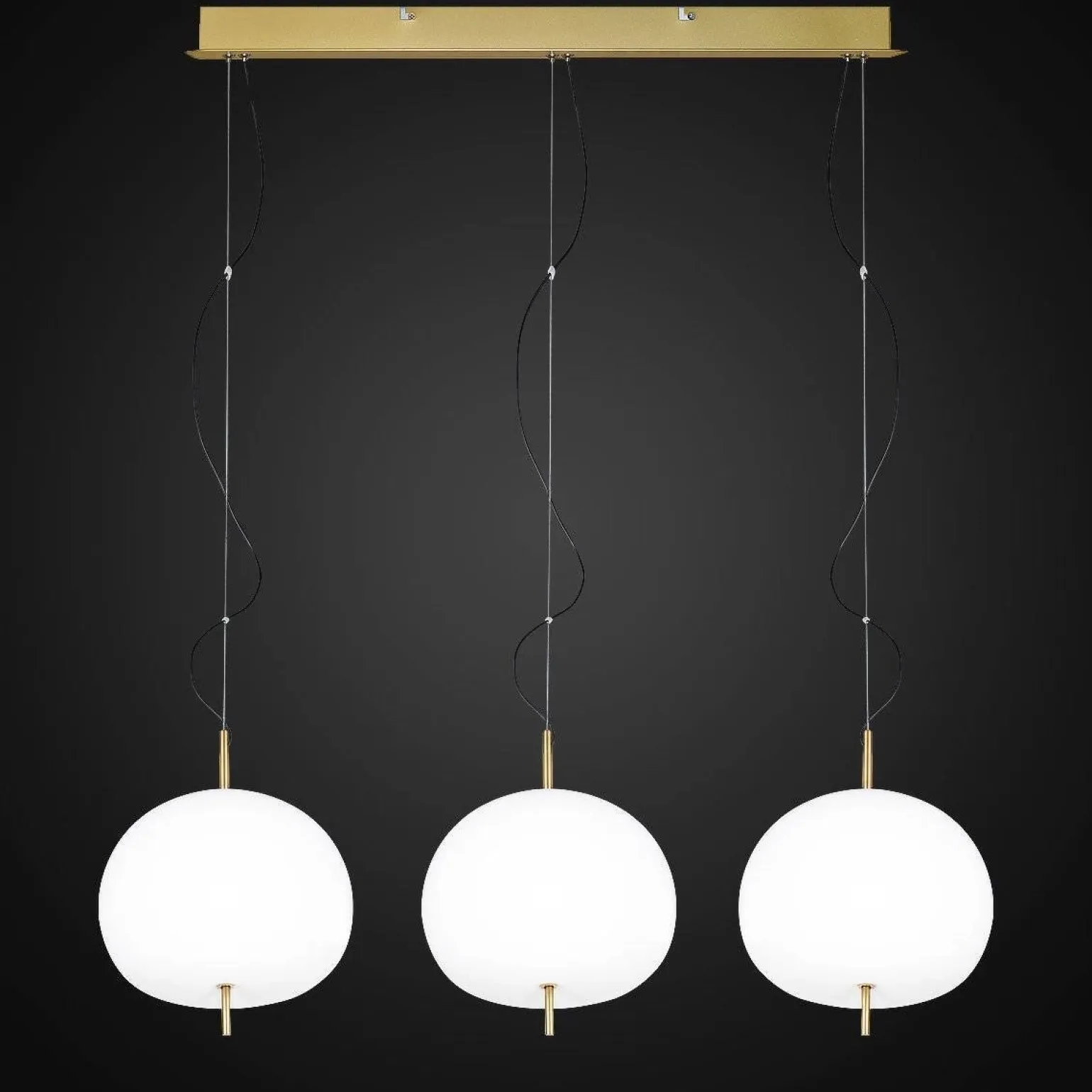 Ekskluzywna lampa LED wisząca złoto biała Apple CL3 Altavola Design (LA058/CL3 ) - ALTAVOLA DESIGN