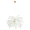 Ekskluzywna lampa wisząca z piórami EMU pióra białe 100 cm (ST-DN127 white) - Step into Design