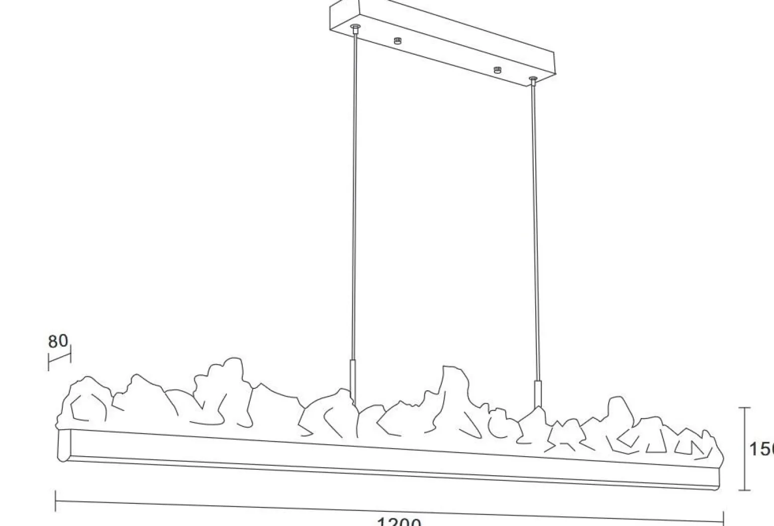 Ekskluzywna lampa wisząca MONTANA LONG LED złota 125 cm (ST-6490P/L) - Step into Design