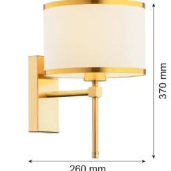 Ekskluzywny kinkiet na toaletkę ABBANO (8033) - Argon