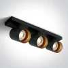 ELATOS 3 lampa sufitowa czarny (65305N/B) - One Light