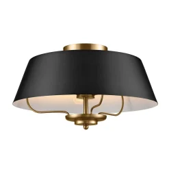 Elegancka Lampa wisząca Luella - 3 źródła światła - Czarne & Mosiądz (KL-LUELLA-3P-BKB) - Kichler