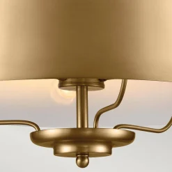 Elegancka Lampa wisząca Luella - 3 źródła światła - Szczotkowany naturalny mosiądz (KL-LUELLA-3P-BNB) - Kichler