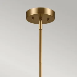 Elegancka Lampa wisząca Luella - 4 źródła światła - Czarne & Mosiądz (KL-LUELLA-4P-BKB) - Kichler