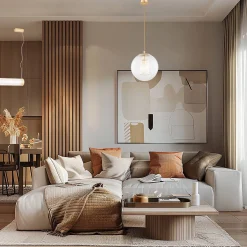 Elegancka okrągła lampa wisząca HAMPTON (8626) - Argon