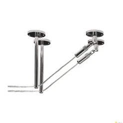 ELEMENTY KIERUJĄCE, do niskonapięciowego systemu linkowego, chrom, 2 szt., 16cm (186342) - SLV