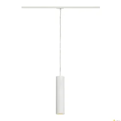 ENOLA_B, lampa wisząca do szyny wysokonapięciowej 1-fazowej, QPAR51, kolor biały, maks. 50W, z adapterem 1-fazowym białym (143961) - SLV
