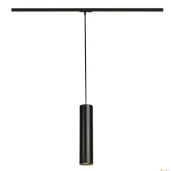 ENOLA_B, lampa wisząca do szyny wysokonapięciowej 1-fazowej, QPAR51, kolor czarny, maks. 50W, z adapterem 1-fazowym czarnym (143960) - SLV