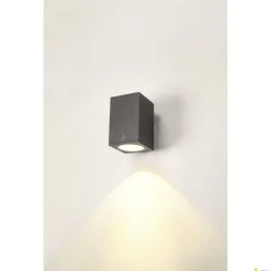 ENOLA SQUARE L, single, lampa ścienna natynkowa LED outdoor, kolor antracytowy CCT 3000/4000K (1003437) - SLV
