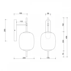 EPLI MINI W czarna lampa ścienna / kinkiet z podwyższoną szczelnością IP44 (EMK120S0) - Ummo