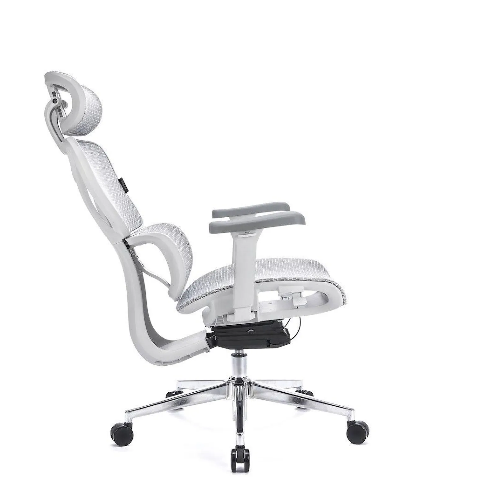 Ergonomiczny,regulowany fotel gamingowy Control Pro Biały (LV0657) - LVN SYSTEM