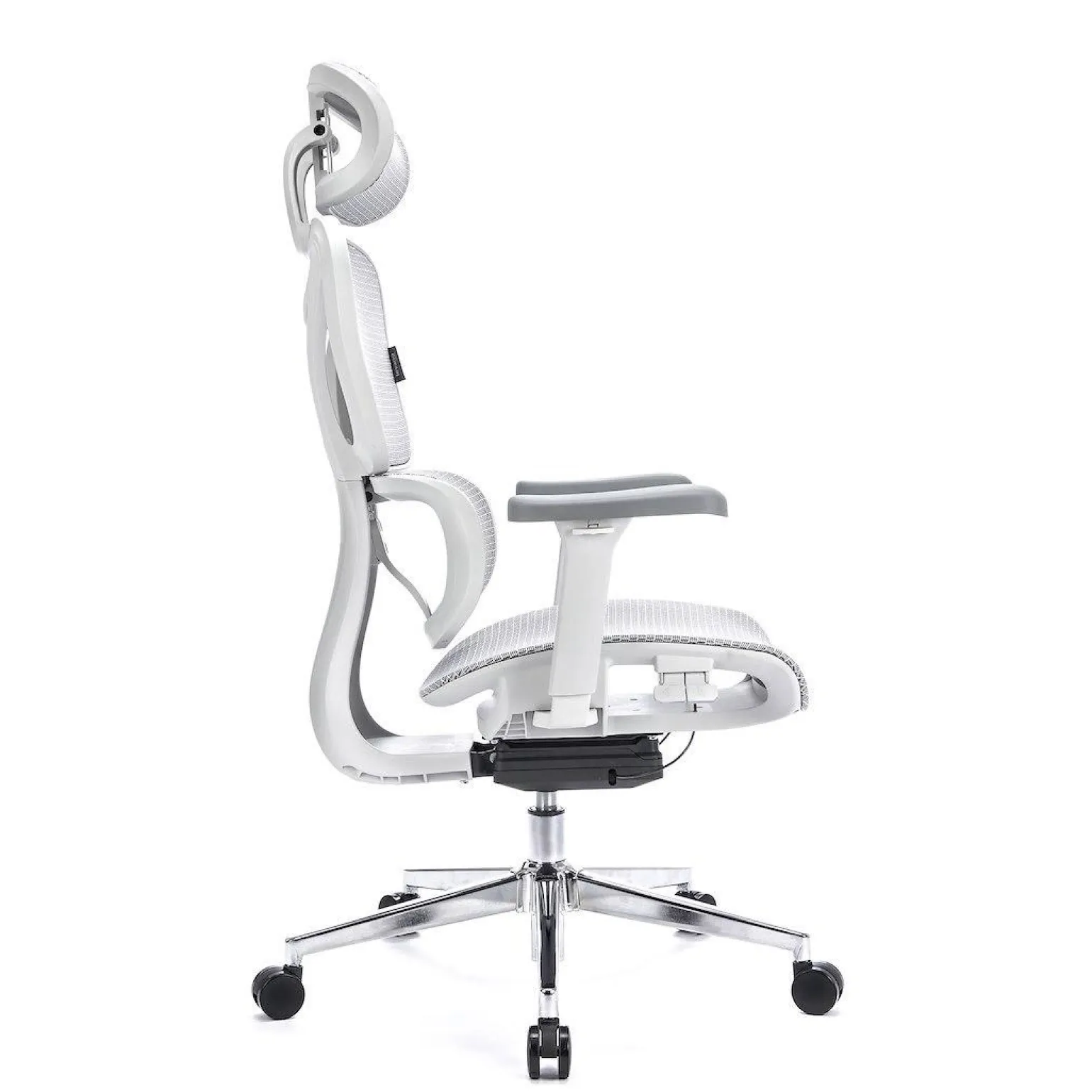 Ergonomiczny,regulowany fotel gamingowy Control Pro Biały (LV0657) - LVN SYSTEM