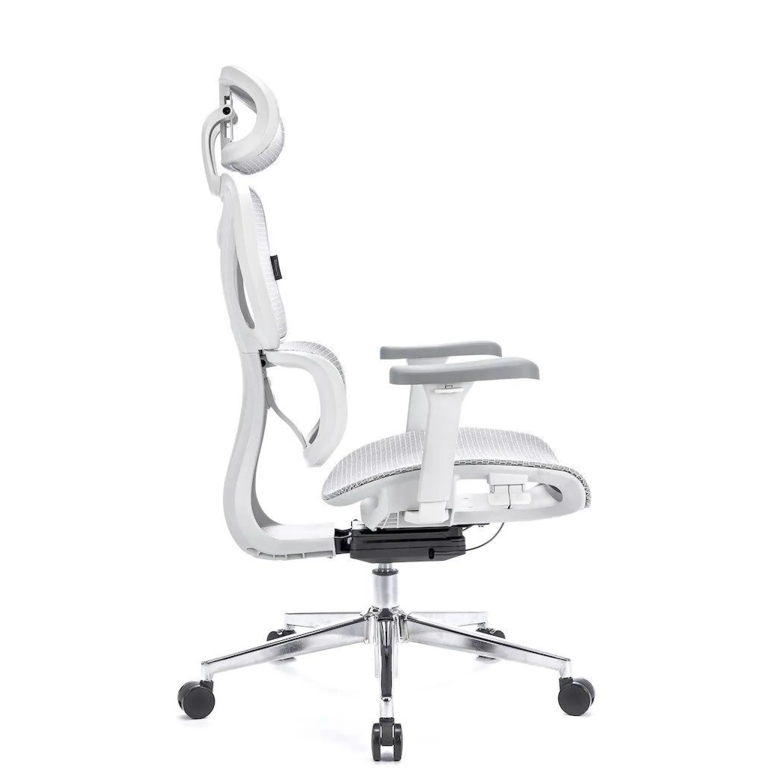 Ergonomiczny,regulowany fotel gamingowy Control Pro Biały (LV0657) - LVN SYSTEM