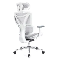 Ergonomiczny,regulowany fotel gamingowy Control Pro Biały (LV0657) - LVN SYSTEM