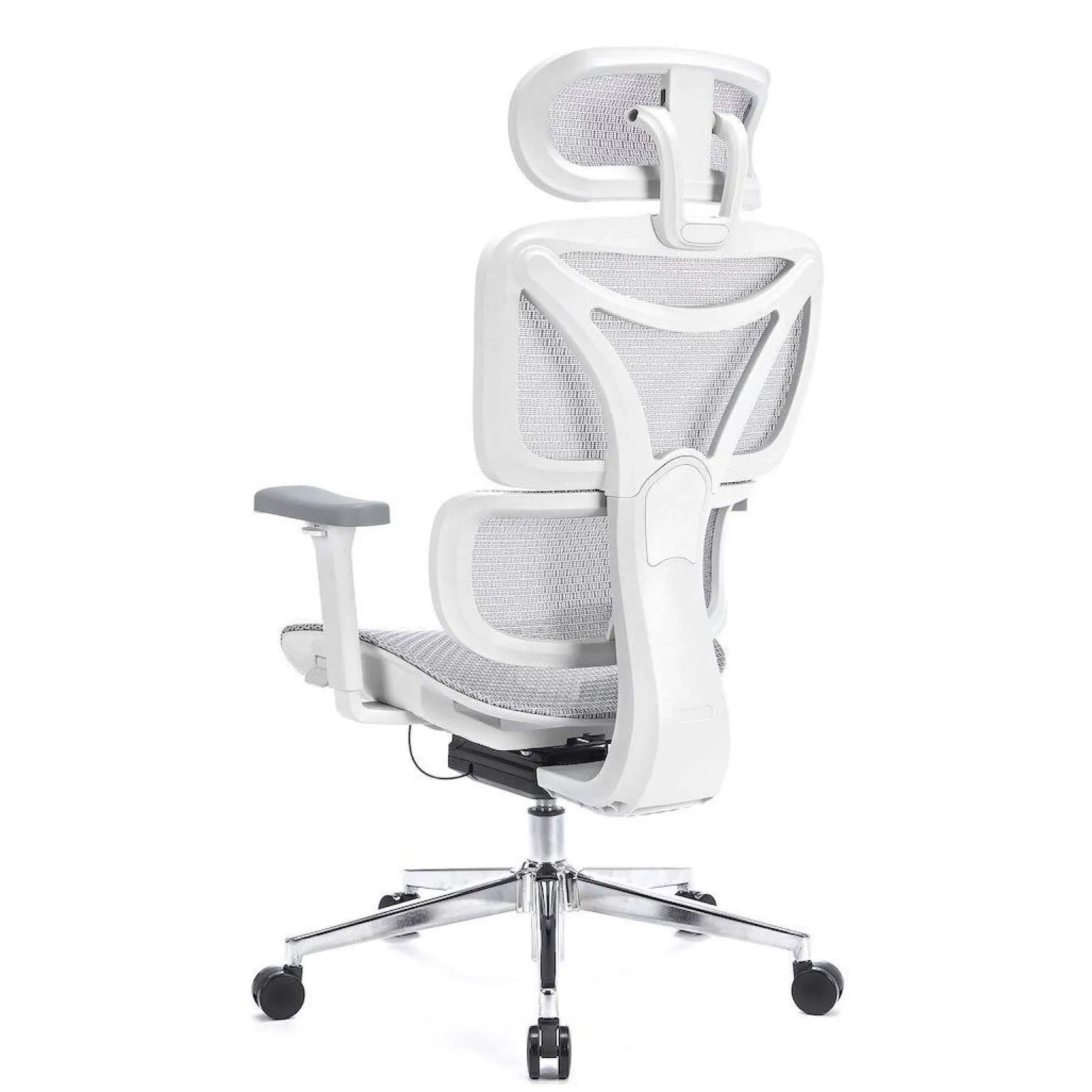 Ergonomiczny,regulowany fotel gamingowy Control Pro Biały (LV0657) - LVN SYSTEM