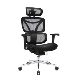 Ergonomiczny,regulowany fotel gamingowy Control Pro Czarny (LV0656) - LVN SYSTEM
