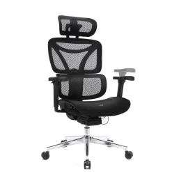 Ergonomiczny,regulowany fotel gamingowy Control Pro Czarny (LV0656) - LVN SYSTEM