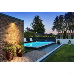 ESKINA FRAME WL, zewnętrzna oprawa ścienna LED, podwójna, kolor antracytowy, przełącznik CCT, 3000/4000 K (1004748) - SLV